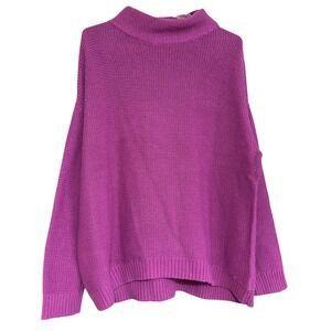 Old Navy Pink Knit Mock Neck Sweater Women's Size Large Casual